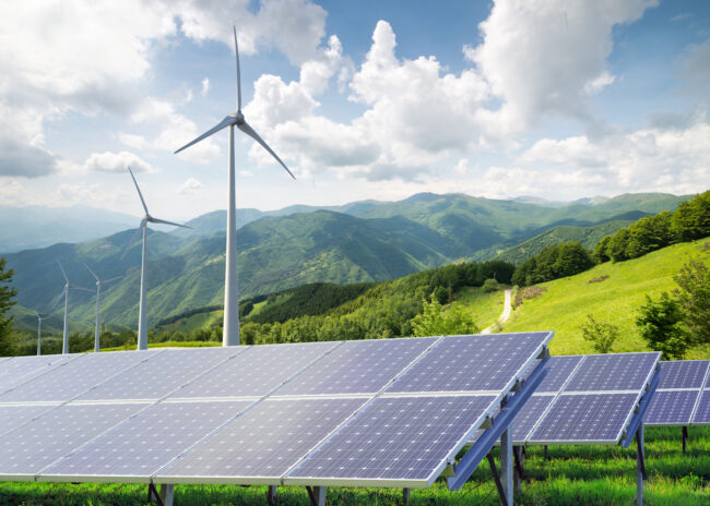 Wind Turbines and Solar Panels